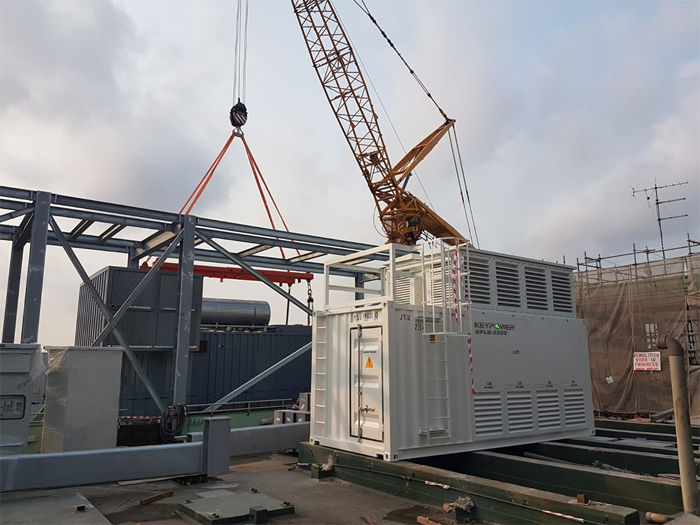  2200 kw keypower load bank is in use in Singapore